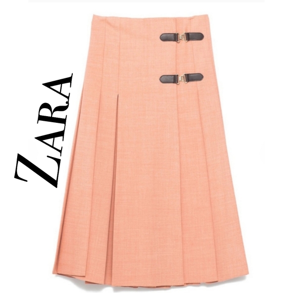 Zara Box Pleat Skirt - Picture 4 of 10